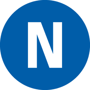 Leiterkennzeichen N Neutralleiter, RoHS-konform, Folie, selbstklebend, Ø 20mm, 20 / Bogen Bild 1