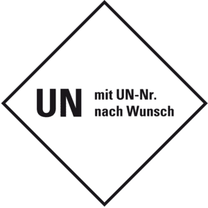 Verpackungskennzeichen, UN-Nr.n.Wunsch, Folie, seewasserbeständig, 100x100mm, 10 / Bogen Bild 1