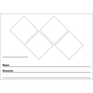 Gefahrstoffetikett zum Selbstbekleben und -beschriften, für 4 Piktos, Folie, 148x105mm, 4 / Bogen Bild 1