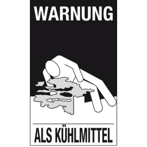 Verpackungskennzeichen für Kühlmittel, Folie, seewasserbeständig, 250 x 150mm Bild 1