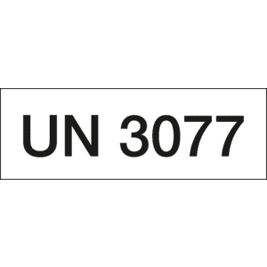 Gefahrgutaufkleber mit UN-Nummer 3077, Folie, Oberflächenschutz, 147x50mm, 250/Rolle Bild 1