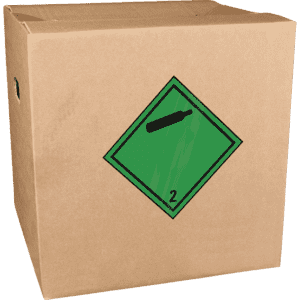 Verpackungskennzeichen Klasse 2.2 Nicht entflammbar, Folie, seewasserbeständig, 50x50mm, 500/Rolle Bild 3