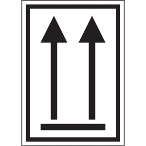 Verpackungskennzeichen Oben, IMDG- Code, ADR, Cellulose- Folie, 74 x 105mm Bild 1