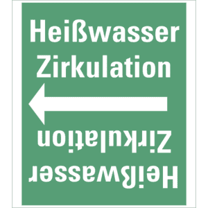 Rohrleitungsband Heißwasser Zirkulation, praxisbewährt, ab Ø 50mm, grün/weiß, 33m/Rolle Bild 1