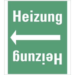 Rohrleitungsband Heizung, praxisbewährt, ab Ø 50mm, grün / weiß, 33m / Rolle Bild 1