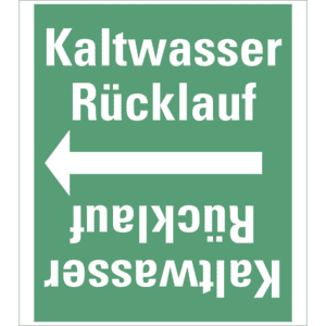 Rohrleitungsband Kaltwasser Rücklauf, praxisbewährt, ab Ø 50mm, grün/weiß, 33m/Rolle Bild 1