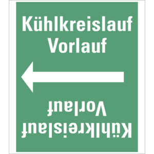 Rohrleitungsband Kühlkreislauf Vorlauf, praxisbewährt, ab Ø 50mm, grün/weiß, 33m/Rolle Bild 1