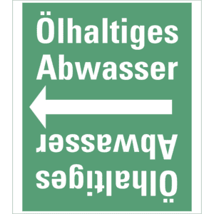 Rohrleitungsband Ölhaltiges Abwasser, praxisbewährt, ab Ø 50mm, grün/weiß, 33m/Rolle Bild 1