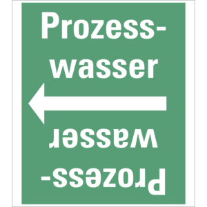 Rohrleitungsband Prozesswasser, praxisbewährt, ab Ø 50mm, grün / weiß, 33m / Rolle Bild 1