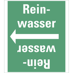 Rohrleitungsband Reinwasser, praxisbewährt, ab Ø 50mm, grün / weiß, 33m / Rolle Bild 1