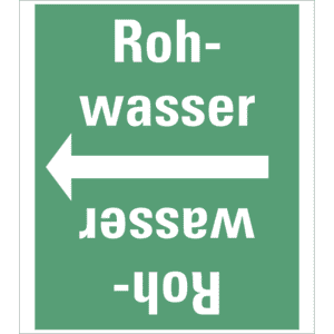Rohrleitungsband Rohwasser, praxisbewährt, ab Ø 50mm, grün / weiß, 33m / Rolle Bild 1