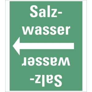 Rohrleitungsband Salzwasser, praxisbewährt, ab Ø 50mm, grün / weiß, 33m / Rolle Bild 1