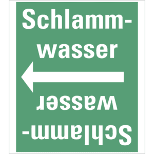 Rohrleitungsband Schlammwasser, praxisbewährt, ab Ø 50mm, grün / weiß, 33m / Rolle Bild 1