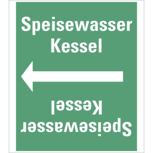 Rohrleitungsband Speisewasser Kessel, praxisbewährt, ab Ø 50mm, grün/weiß, 33m/Rolle Bild 1
