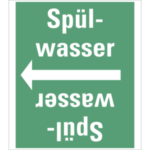 Rohrleitungsband Spülwasser, praxisbewährt, ab Ø 50mm, grün / weiß, 33m / Rolle Bild 1