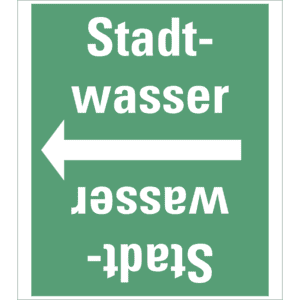 Rohrleitungsband Stadtwasser, praxisbewährt, ab Ø 50mm, grün / weiß, 33m / Rolle Bild 1