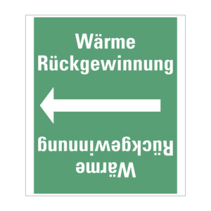 Rohrleitungsband Wärme Rückgewinnung, praxisbewährt, ab Ø 50mm, grün/weiß, 33m/Rolle Bild 1