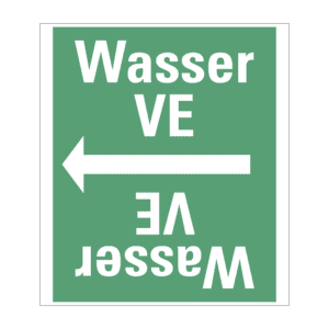Rohrleitungsband Wasser VE, praxisbewährt, ab Ø 50mm, grün / weiß, 33m / Rolle Bild 1