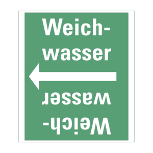 Rohrleitungsband Weichwasser, praxisbewährt, ab Ø 50mm, grün / weiß, 33m / Rolle Bild 1