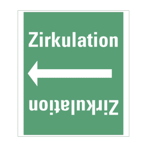 Rohrleitungsband Zirkulation, praxisbewährt, ab Ø 50mm, grün / weiß, 33m / Rolle Bild 1