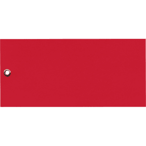 Anhänger blanko, rot, Karton, 66x140mm, 100 / Verpackungseinheit Bild 1