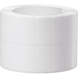 Polyesteretikett, für Thermotransferdrucker, weiß, 25,4 x 50,8mm, 3000 / Rolle Bild 1