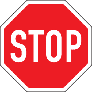 PREMARK® Bodenzeichen STOP- Zeichen, R12, zum Einbrennen, Ø 1000mm Bild 1