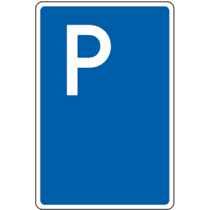 Parkplatzschild, Nr. 315 ohne Zusatztext, Aluminium RA0, reflektierend, 600x900mm Bild 1