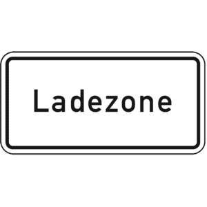 Hinweisschild Ladezone, Nr. 1012-30, Aluminium RA0, reflektierend, 600x330mm Bild 1