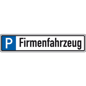 Parkplatz-Reservierungsschild, Text nach Wunsch, 4 Bohrungen, Aluminium RA0, reflektierend, 520x110mm Bild 2