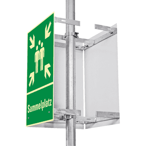 PERMALIGHT® power Würfelset Sammelstelle, Aluminium, 400 x 600mm, mit Befestigung Bild 3