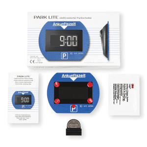 Needit Park Lite, elektronische, vollautomatische Parkscheibe, StVO-Zul, 100x72mm Bild 4