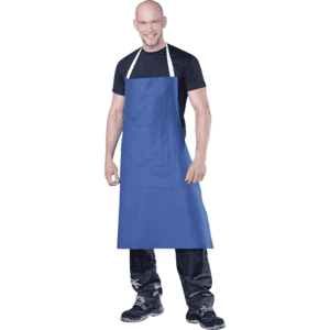 teXXor® Schürze, mit Brusttasche, blau, Baumwolle, 100 x 80cm Bild 1