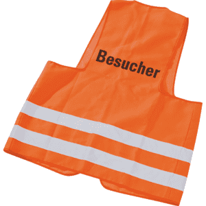 Warnweste mit Standardrückenaufdruck nach Wunsch, Aufdruck 1-farbig Bild 2