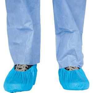 Einweg-Schuhschutz Basic Light, Kategorie I, blau, Polyethylen, Universalgröße, 100 / Verpackungseinheit Bild 2