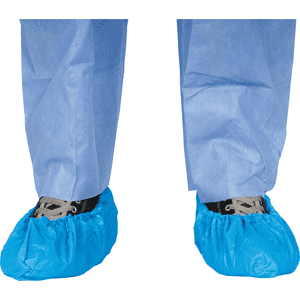 Einweg-Schuhschutz Basic, Kategorie I, dunkelblau, Polyethylen, Universalgröße, 100 / Verpackungseinheit Bild 2