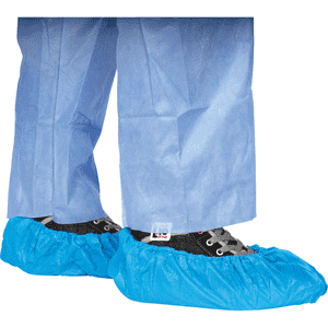 Einweg-Schuhschutz Basic, Kategorie I, dunkelblau, Polyethylen, Universalgröße, 100 / Verpackungseinheit Bild 3