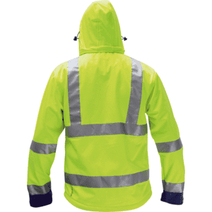 Warnschutz Softshell-Jacke ELYSEE, Kategorie II, EN ISO 20471/3, gelb/marine, Größe M Bild 2