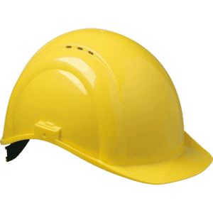 VOSS Arbeitsschutzhelm INAP-Defender-6, Kategorie II, gelb, Thermoplast, 350g Bild 1