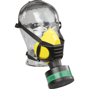 EKASTU Halbmaske Polimask ALFA/Silikone, Kategorie III, Rundgewinde-Filteranschluss, 140g Bild 2