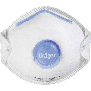 Dräger filtrier.Halb-/Feinstaubmaske 1320V FFP2 NR D, Kategorie III, Ausatemventil, 10 / Verpackungseinheit Bild 1