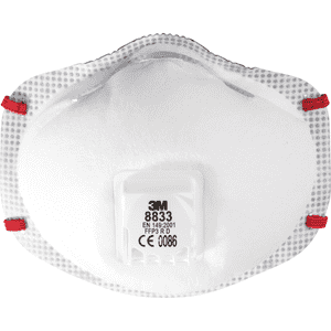 3M™ filtrierende Halb-/Feinstaubmaske 8833 FFP3R D, Kategorie III, Ausatemventil, 10 / Verpackungseinheit Bild 1
