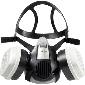 Dräger Lackierer-Set, Kategorie III, Maske X-plore® 3300, 2 Filter A2P3 R D, Größe M Bild 1