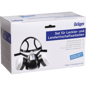 Dräger Lackierer-Set, Kategorie III, Maske X-plore® 3300, 2 Filter A2P3 R D, Größe M Bild 3