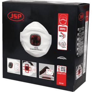 JSP® Einwegmaske SPRINGFIT™ 435 FFP3 NR D, Kategorie III, Typhoon™ Ventil, weiß, 10 / Verpackungseinheit Bild 3