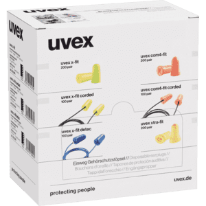 uvex Gehörschutzstöpsel X-fit detect, Kategorie III, blau, PU-Schaumstoff, 100 Paar/VE Bild 1