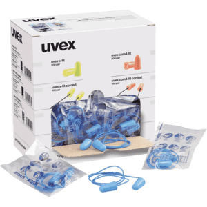 uvex Gehörschutzstöpsel X-fit detect, Kategorie III, blau, PU-Schaumstoff, 100 Paar/VE Bild 2