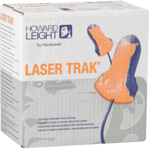 HOWARD LEIGHT Gehörschutzstöpsel Laser Trak, Kategorie III, Schaumstoff, 100 Paar/BOX Bild 1