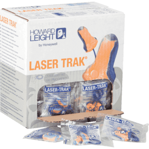 HOWARD LEIGHT Gehörschutzstöpsel Laser Trak, Kategorie III, Schaumstoff, 100 Paar/BOX Bild 3