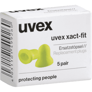 uvex Ersatzstöpsel xact-fit, f.xact-band Bügelgehörschützer, Kategorie III, li, 5 Paar/VE Bild 1